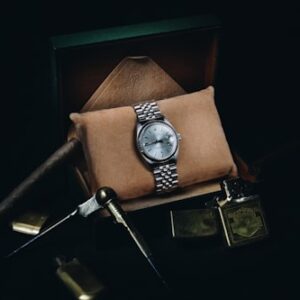 Contemporary Silver Chronograph